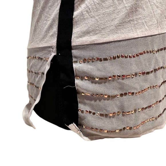 3x25* J. Crew Embellished Beaded Silk Hem Tank Top Off White (flaws) - Picture 8 of 16